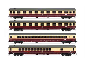 Rivarossi HR4347 DB 4er-Set 2 TEE Rheingold 1983 WGmh Apmz 2x Avmz) Ep.IV - H0 (1:87)