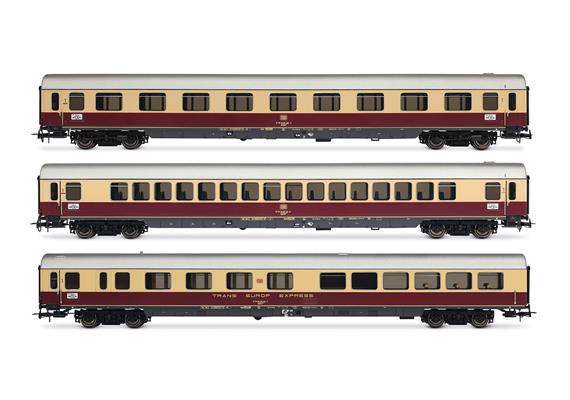 Rivarossi HR4373 DB 3er-Set TEE Bavaria (Apmz Avmz + ARDm) rot/beige Ep.IV - H0 (1:87)