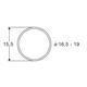 Roco 40072 Haftringsatz DC 16.5-19mm, 10 Stück - H0 (1:87)