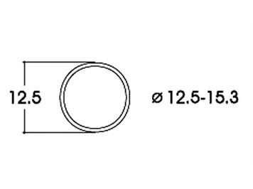 Roco 40075 Haftringsatz AC 12.5-15.3mm, Inhalt 10 Stück - H0 (1:87)