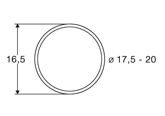 Roco 40077 Haftringsatz AC 17.5-20mm, 10 Stück - H0 (1:87)