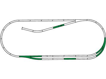 Roco 42011 ROCO LINE Gleisset C, Gummibettung - H0 (1:87)