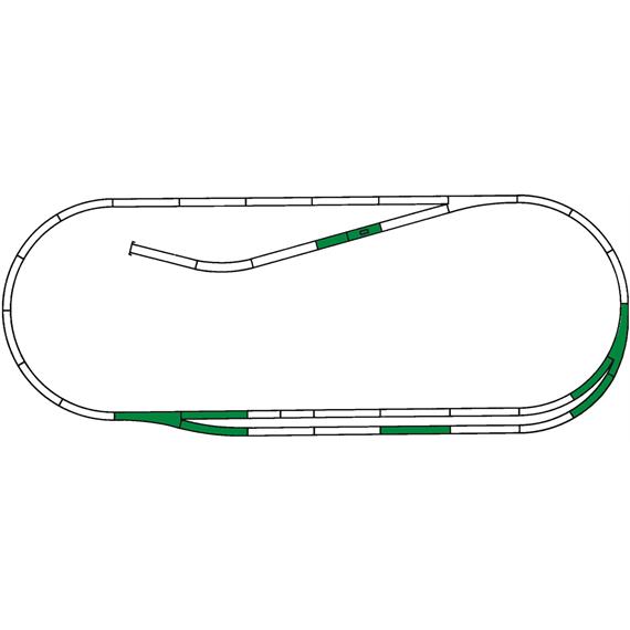 Roco 42011 ROCO LINE Gleisset C, Gummibettung - H0 (1:87)