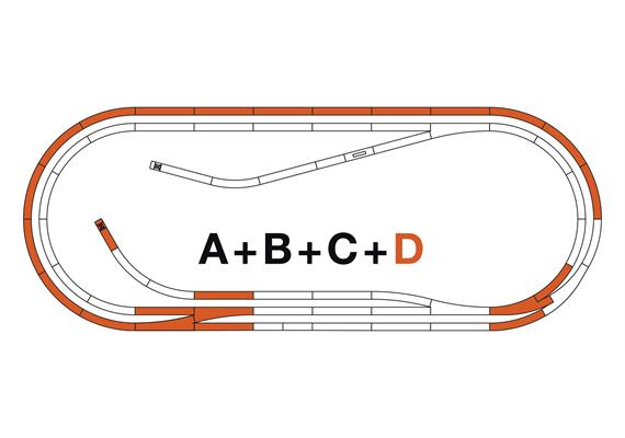 Roco 42022 ROCO LINE Gleisset D, Gleise mit Bettung - H0 (1:87) | Bild 1