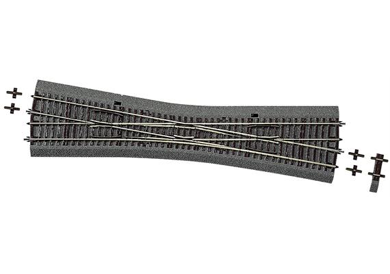 Roco 42591 Einzelkreuzungsweiche EKW-10° (Gummibettung)