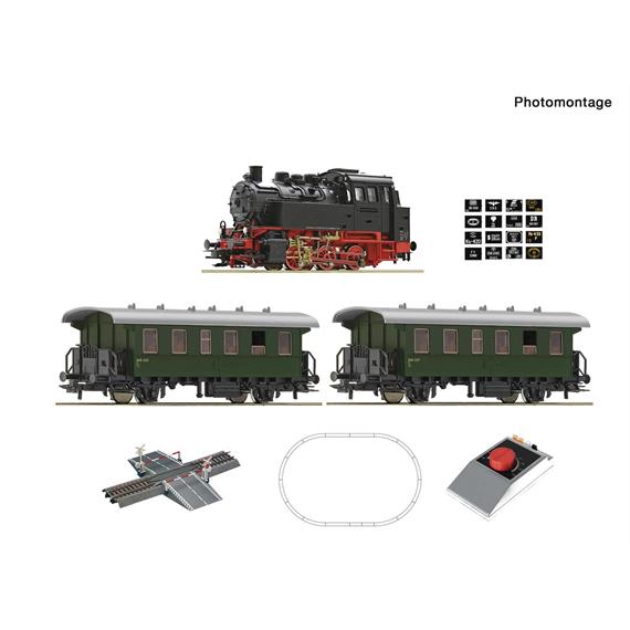 Roco 5100001 Analog Start Set: Dampflokomotive BR 80 mit Personenzug - H0 (1:87)