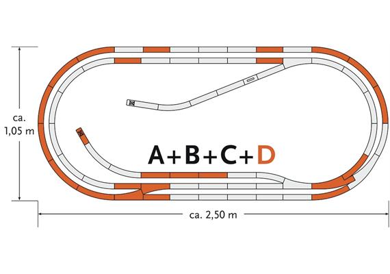 Roco 61103 GeoLine Gleisset D - H0 (1:87)