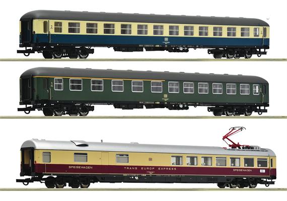 Roco 6200052 3-tlg. Set 2: D 377 „Hispania-Express“, DB - H0 (1:87)