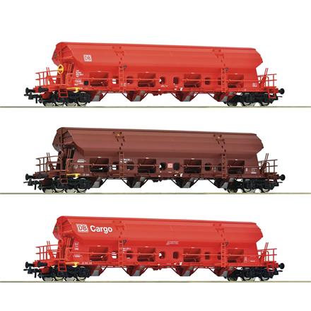 Roco 6200153 3-tlg. Set: Schwenkdachwagen, DB AG - H0 (1:87)