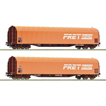 Roco 6200161 2-tlg. Set: Schiebeplanenwagen, SNCF, FRET - H0 (1:87)