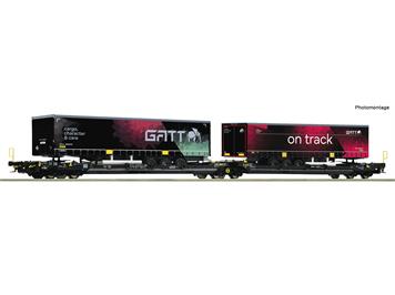 Roco 6200170 Doppeltaschen-Gelenkwagen T3000e, TX Logistik, Spedition GATT - H0 (1:87)