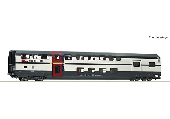 Roco 6200214 SBB Doppelstockwagen IC 2000 AD, 1. Klasse mit Gepäckabteil - H0 (1:87)
