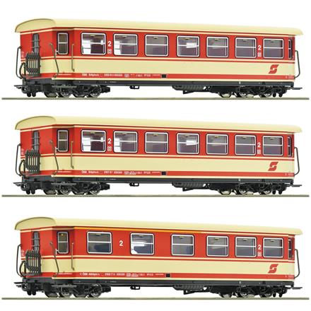 Roco 6240004 3-tlg. Set: Personenwagen, ÖBB - H0e