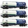Roco 6600054 Wagenset mit drei 4-achsigen Kesselwagen „OMV“, Gattung Zans - H0 (1:87)