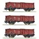 Roco 6600115 3-tlg. Set: Offene Güterwagen, DR - H0 (1:87)