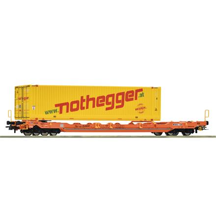 Roco 6600178 Taschenwagen T5, Wascosa mit Auflieger der Spedition „Nothegger“ - H0 (1:87)