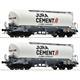 Roco 6600191 2-tlg. Set: Silowagen, Jura Cement/Wascosa - H0 (1:87)