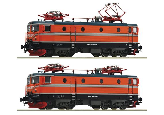 Roco 7520048 2-tlg. Set: E-Lok Rm, SJ, AC 3L, digital MM/DCC mit Sound - H0 (1:87)