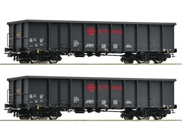 Roco 76001 2-tlg. Set: Offene Güterwagen, Ermewa - H0 (1:87)