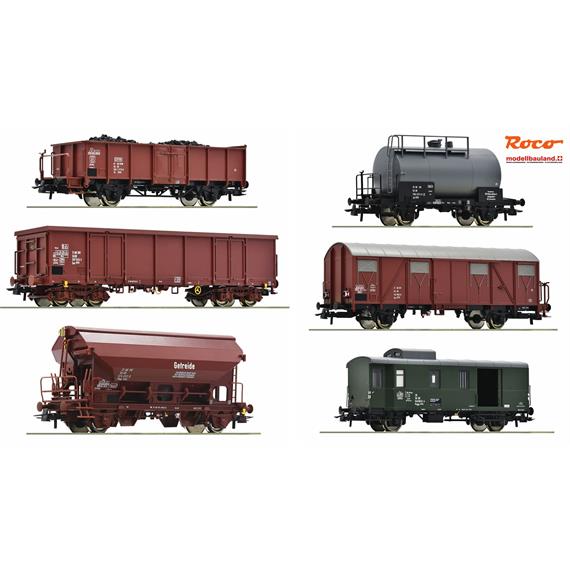 Roco 76030 6-tlg. Set: Güterzug, DR - H0 (1:87)