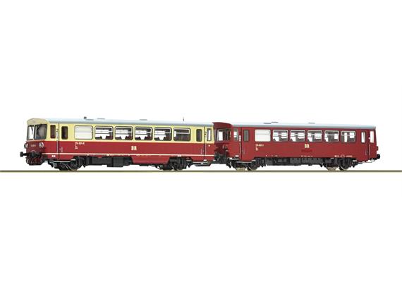 Roco 7710013 Dieseltriebwagen 174 001-8 mit Beiwagen, DR, DC 2L, digital DCC/MM/Sound - H0