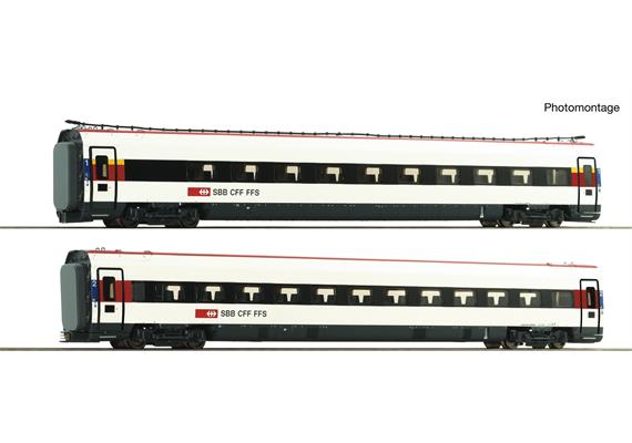 Roco 7720037 SBB 2-tlg. Set: Ergänzungswagen ICN, AC 3L, digital MM/DCC - H0 (1:87)