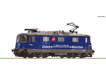 Roco 79413 SBB Re 421 371-6 „Zürich–München" Werbung, AC 3L, digital DCC/MM mit Sound, H0