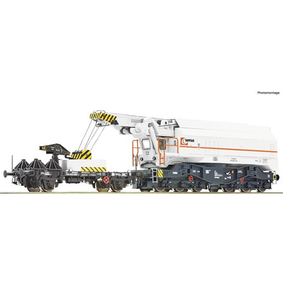 Roco 73039 Digital-Eisenbahndrehkran, SERSA, DC, digital DCC/MM mit Sound, H0