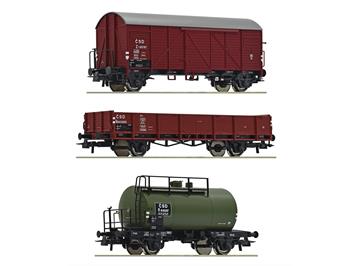 Roco 76018 Güterzug-Wagenset, CSD (3), H0 (1:87)