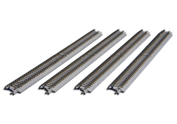 Rokuhan 97009 R009 Gleis gerade, 220 mm, 4 Stück - Z (1:220)