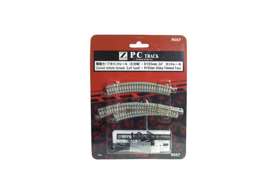 Rokuhan 97057 R057 Bogenweiche links Betonschwellen - Z (1:220)