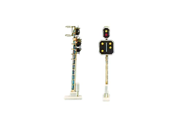 Schneider 2202 SBB Hauptsignal mit Vorsignal 6 LED 66mm - H0 (1:87)