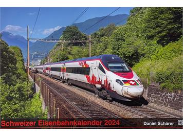 Schweizer Eisenbahnkalender 2024 von Daniel Schärer