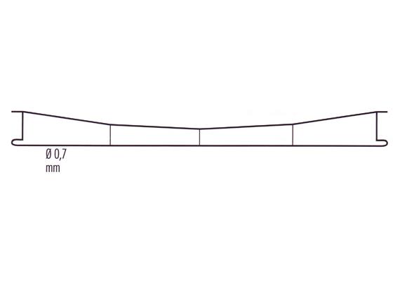 Sommerfeldt 147 Fahrdraht verkupfert 0,7 x 360 mm, 5 Stück - H0/H0m (1:87)