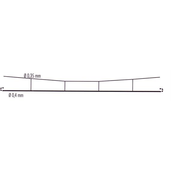 Sommerfeldt 441 Profi-Fahrdraht 0,4 x 145 mm offen (5 Stück), N (1:160)