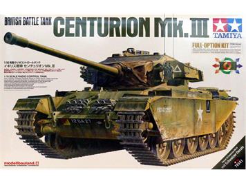 Tamiya 56045 RC British Tank Centurion MKIII Full Option Kit, mit Schweizer Decals - 1:16