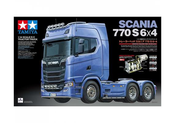 Tamiya 56368 Zugmaschine SCANIA 770S 6x4, Massstab 1:14, RC Bausatz | Bild 1