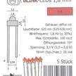 Tams 81-30176-05 Blink-LEDs 1,8 mm, rot, diffus farbig, 5 Stück | Bild 1