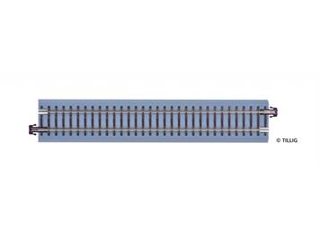 Tillig 83712 Bettungsgleis braun Gleisstück G1, Gerades Gleis 166 mm - H0m (1:87)