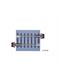 Tillig 83716 Bettungsgleis braun Gleisstück G5, Gerades Gleis, Länge 36,5 mm