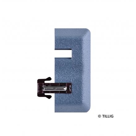 Tillig 83963 Schotterabschluss braun, 4 Stück