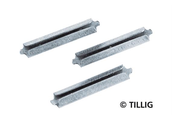 Tillig 86102 Schienenverbinder, blank Neusilber (25 Stk.)