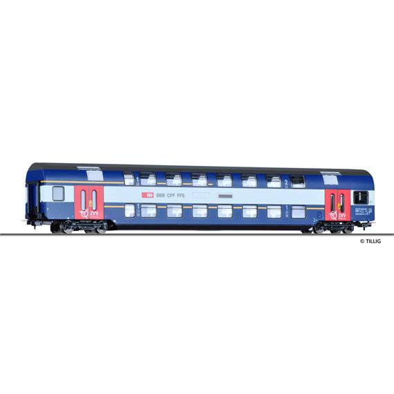 Tillig 73809 Doppelstockwagen 1./2. Klasse S-Bahn Zürich (rote Türen) HO