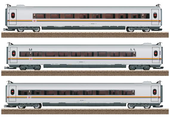 TRIX 23391 ICE 3 Ergänzungswagen-Set der DB, railbow - H0 1:87