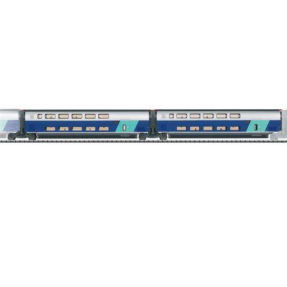 TRIX 23488 Ergänzungswagen-Set 2 zum TGV Euroduplex, DC, 2L - H0 (1:87)