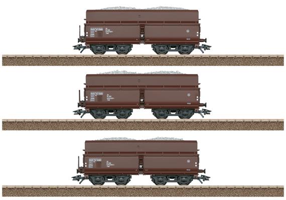 TRIX 24121 ÖBB 3er Selbstentladewagen-Set der Bauart Fad - H0 (1:87) | Bild 1
