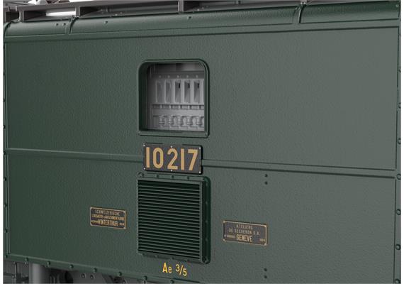 TRIX 25350 SBB E-Lok Ae 3/5 Sécheron tannengrün, DC 2L, digital DCC/mfx/Sound - H0 (1:87) | Bild 5