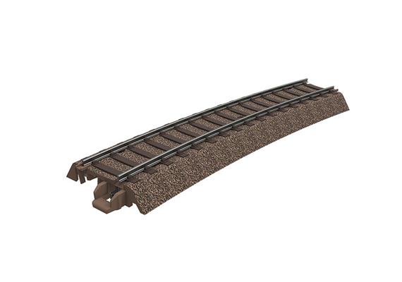 Trix 62315 C-Gleis gebogenes Gleis R3 15°, H0 (1:87)