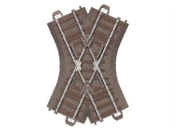 Trix 62649 C-Gleis Kreuzung Länge 103,3 mm, 48,6° - H0 (1:87)
