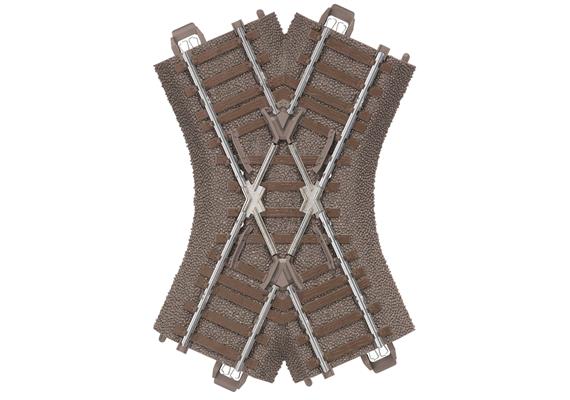 Trix 62649 C-Gleis Kreuzung Länge 103,3 mm, 48,6° - H0 (1:87)